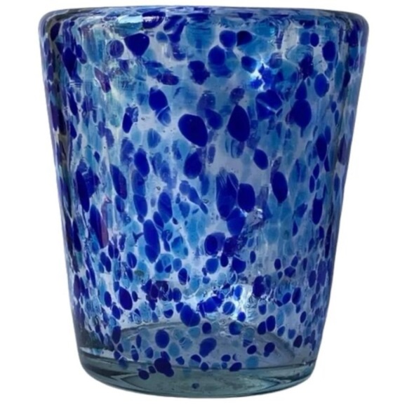 Blue Speckled Glass Art Piece - Picture 13 of 13